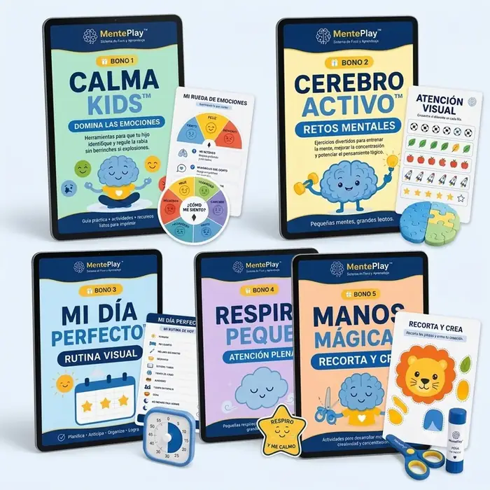 MentePlay, Sistema completo con +100 actividades y todos los bonos